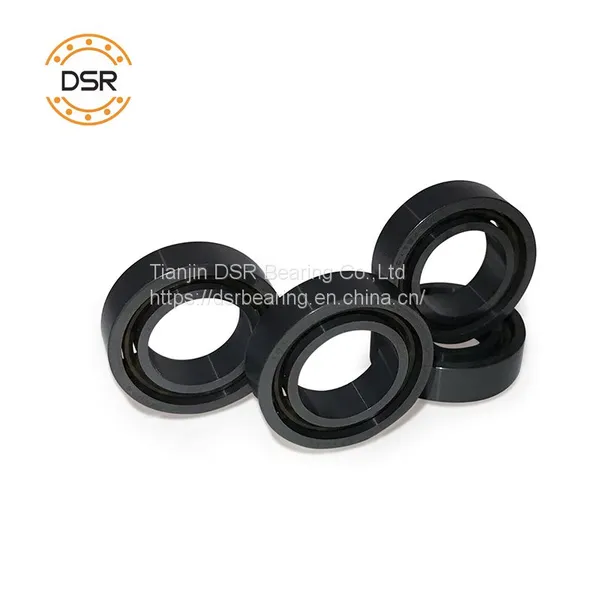 DSR Bearing Full Ceramic Deep Groove Ball Bearings 6202ce-6210ce, P0, P6 Zro2 Si3n4 Hybrid Ceramic Ball Bearing Manufacturer photo-2