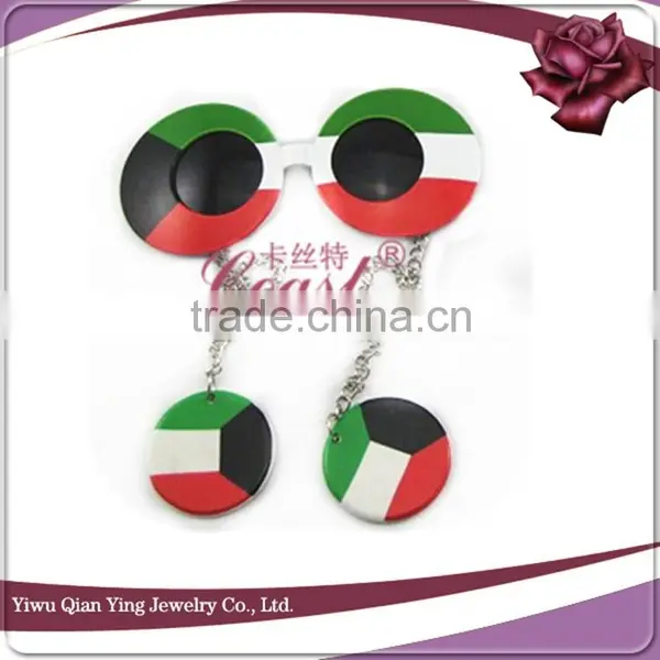 Promotional Fanshion Style Plastic Flag Color Party Glasses photo-2