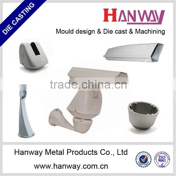 China Die Casting Factory Sand Blasting Powder Coating Aluminum Die Casting Cctv Camera Housing