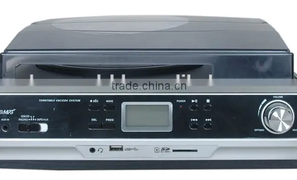 USB Turntable Player and Converter, Hot Sale Bluetooth Vinyl Suitcase Style Turntable photo-3