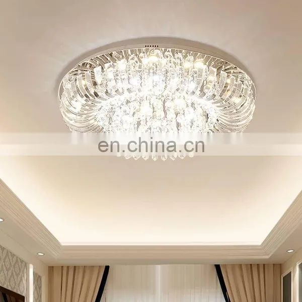 High Quality Modern Style Indoor Living Room Blue Crystal Ceiling Pendant Lighting