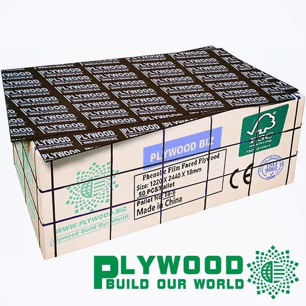 Phenolic WBP Film Faced Plywood for Slab Formwork Systems
