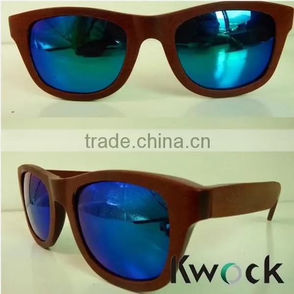 Cheap Natural Wooden Sunglasses Vintage Color Painting Change Bamboo Sunglasses Wholesale Quality Choice photo-5