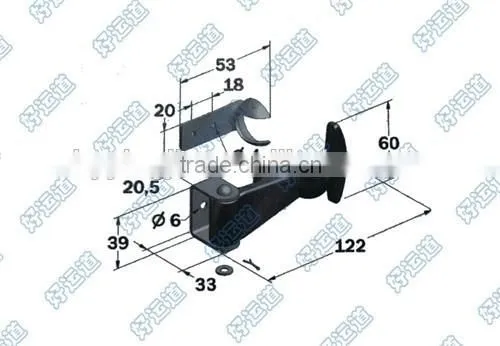 03211 Trailer Body Parts Bonnet Fastener Rubber photo-2