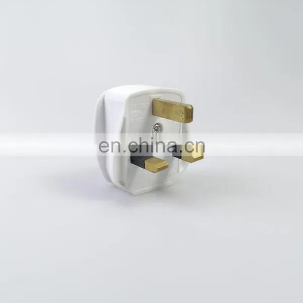 Top Quality Type 13A Outlet UK Standard Grounding White Smart Plugs photo-4