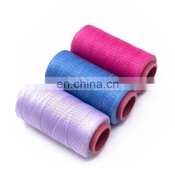 260M Flat Braided Wax Threads Customized Accepted Waxed Sewing Thread White Skeins photo-4
