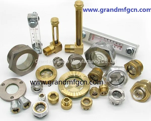Male NPT Pipe Thread 1/2 Inch Domed Shaped Oil Sight Glass for Cooling System With Natural Glass photo-5