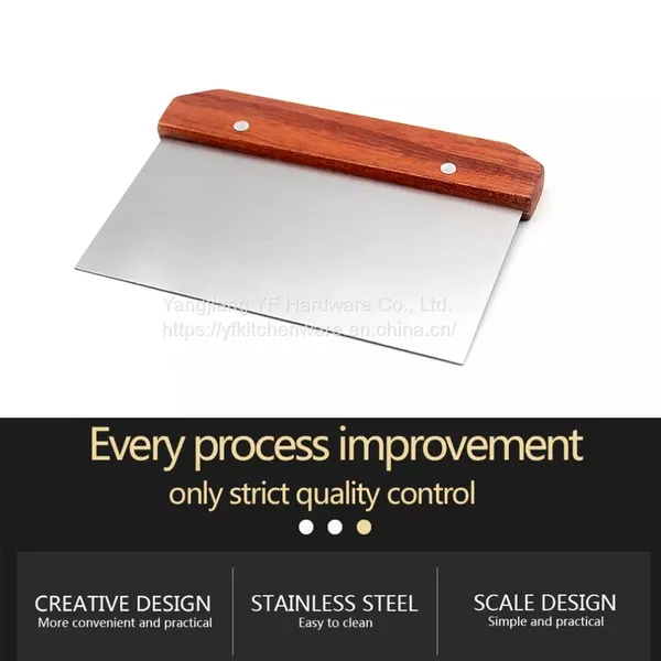 Kitchen Accessories Home and Kitchen Gadgets Pastry Scraper and Cutter Stainless Steel Bread Dough Cutter Cake Spatula Tool Kitchen Gadget photo-3