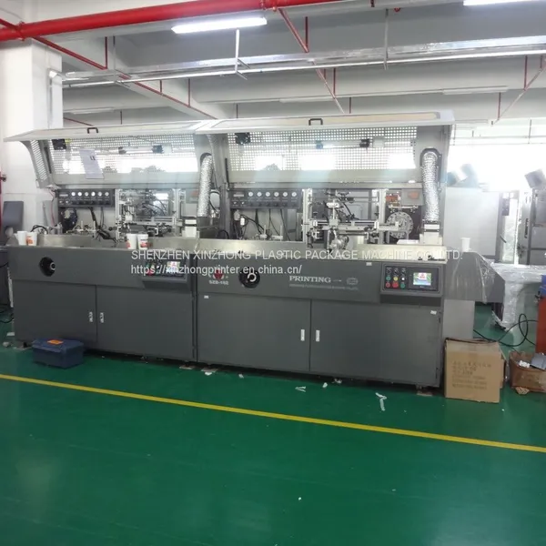 Automatic 2-color plastic container glass perfume water cups silk screen printing machine on bottles and bottle screen printer