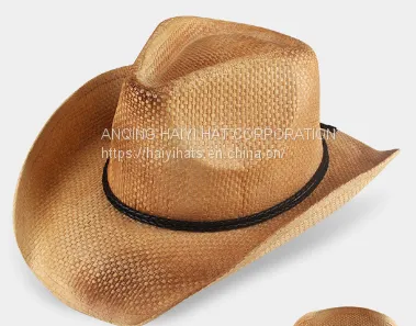 Fashion Western Cowboy Hat Outdoor Sunscreen Fishing Straw Hat Summer Sun Hat