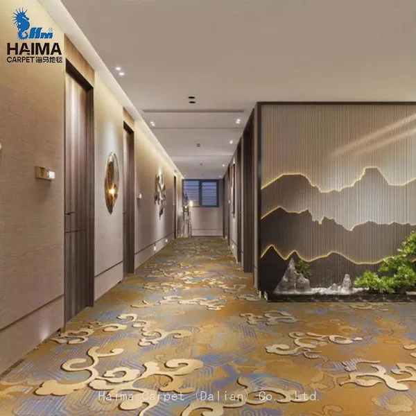 Fancy Fireproof Wool Printed Carpet Hotels Popular Design Rugs Living Room Large Carpets on the Floor Eco Friendly Rug