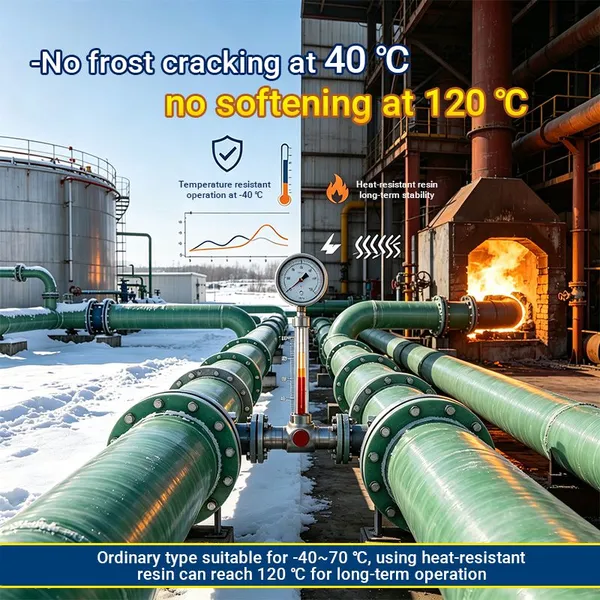 Low Friction Coefficient FRP Pipe Smooth Inner Wall Fiberglass Water Pipe