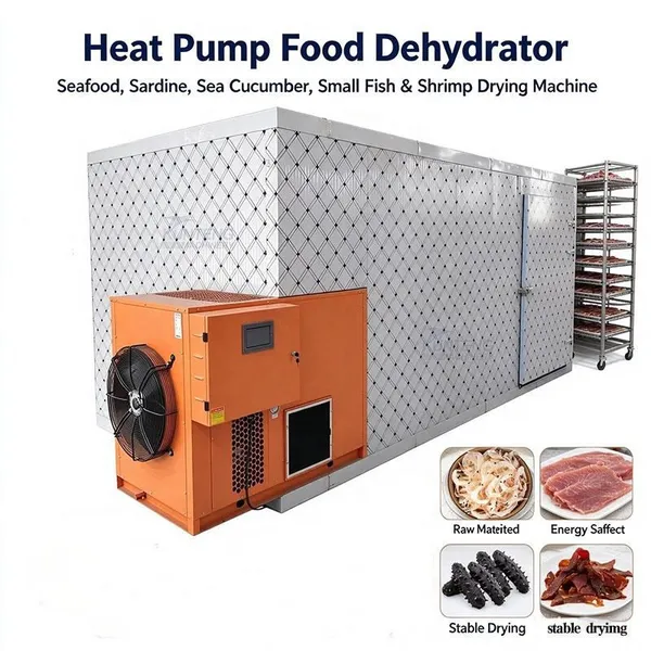 Heat Pump Food Dehydrator Seafood Sardine Sea Cucumber Dryer Small Fish Shrimp Drying Machine