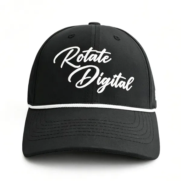 Wholesale Baseball Caps Custom Embroidery 6-Panel Golf Hats With Rope photo-5