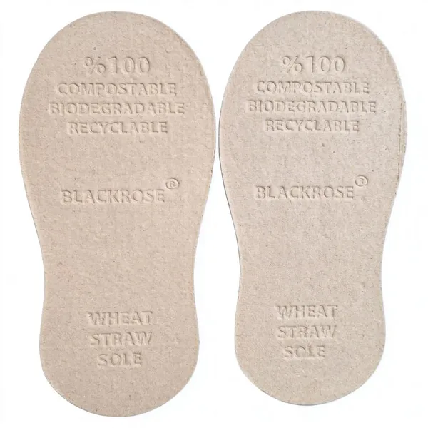 Sugarcane Pulp Disposable Slipper Sole, Biodegradable & Plastic-Free, Non-Slip Dry Breathable Custom Molded Insole photo-4
