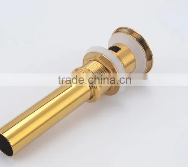 New Polished Gold Pop Up Bathroom Basin Waste Drain photo-2