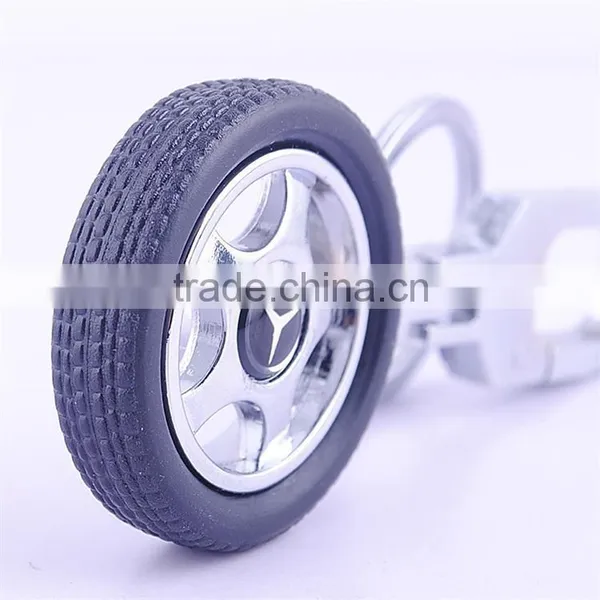 Revolving Keychain Tire Rotation Car Logo Keychain High Grade Key Chain photo-2