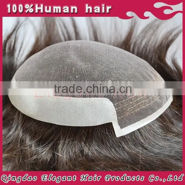 2015 Wholesale Factory Fast Delivery 6inch Human Virgin Hair Toupee for Women photo-3