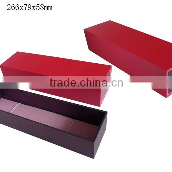 T749 Faux Leather Brown Bracelet Necklace Chain Jewelry Box With Velvet photo-5