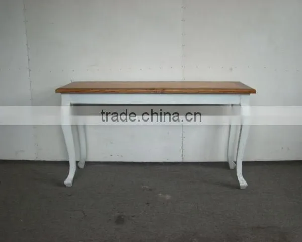 Antique solid wood table/ french style console table