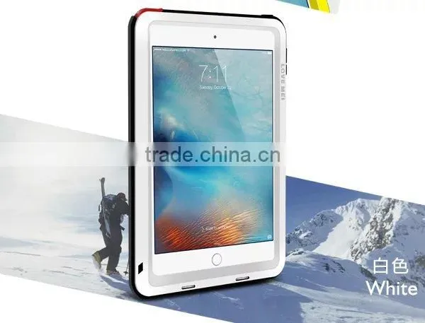 Love Mei Metal Polymer Powerful Gorilla Glass Waterproof Shockproof Dirt Proof Protective Cover Case For IPad Mini 4 TB-0148 photo-2