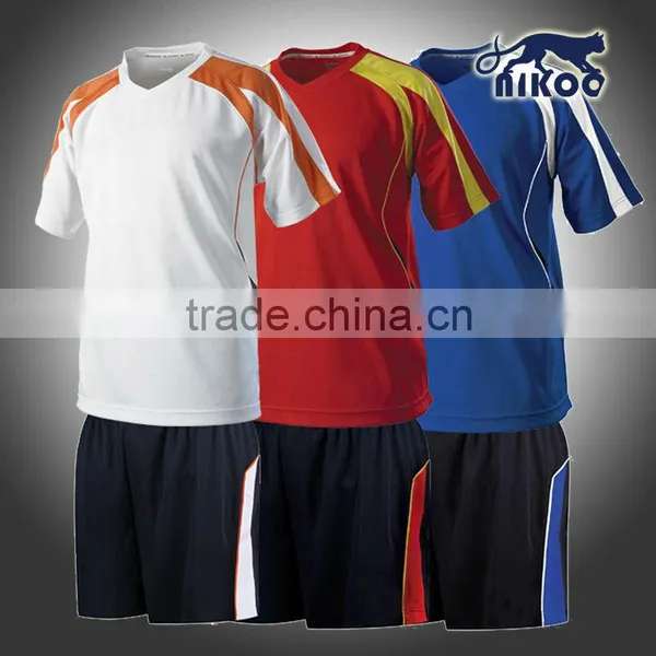 Custom 100%polyester Soccer Team Wear Uniform