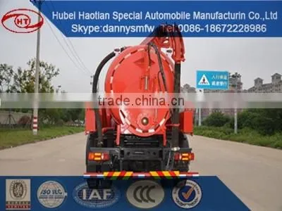 Dongfeng New Vacuum Sewer Suction Truck Fecal Tank Truck Cleaning Car photo-2