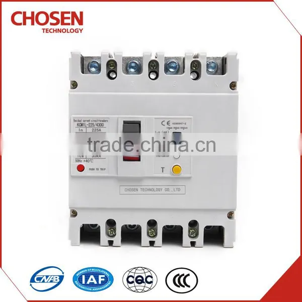 120A,125A,225A 4p Overload Circuit Breaker,residual Current Protection Circuit Breaker