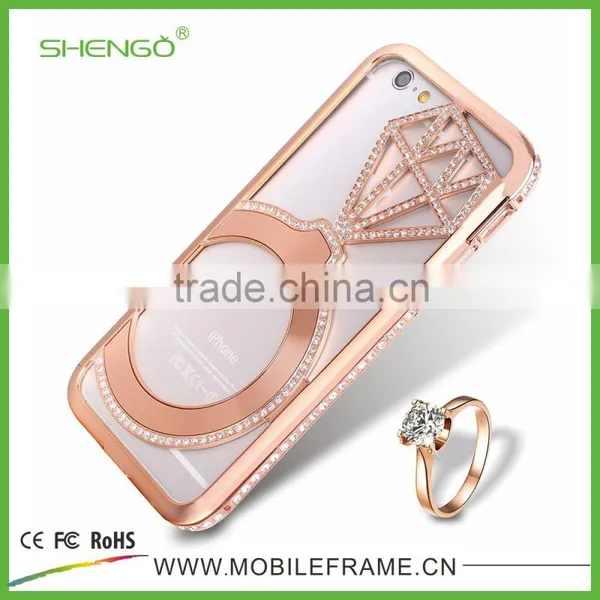 Metal Bumper Diamond Phone Case For IPhone/Samsung photo-5