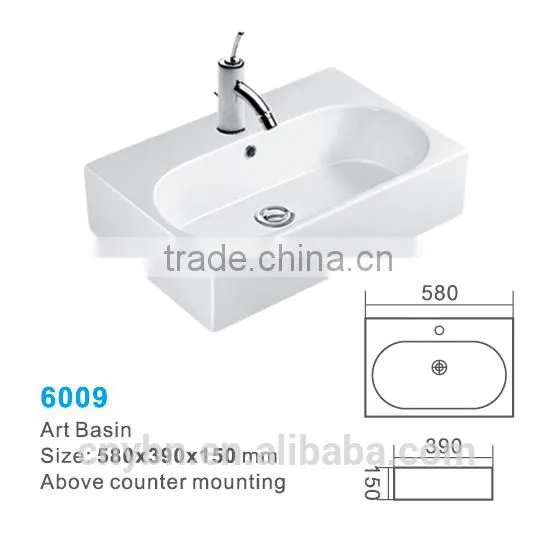 Sanitary Ware Ceramic Bathroom Basin_hand Wash Basin_art Basin photo-4