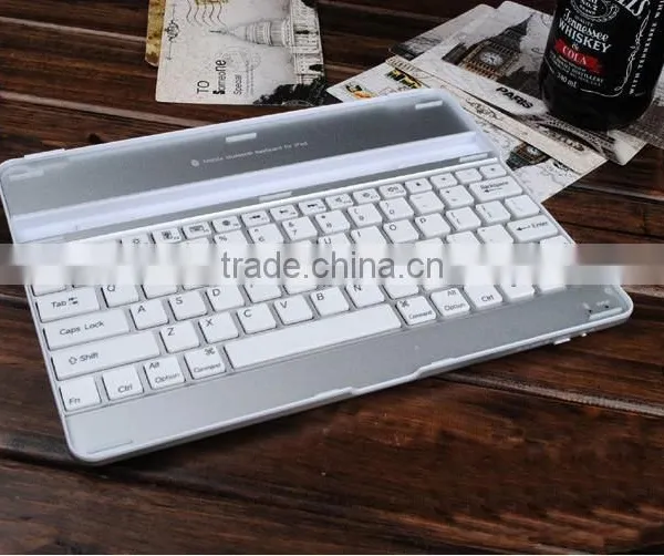 Black White Aluminum Bluetooth Wireless Keyboard Case Cover for Apple New IPad 4 3 2+bluetooth Wireless Keyboard photo-2