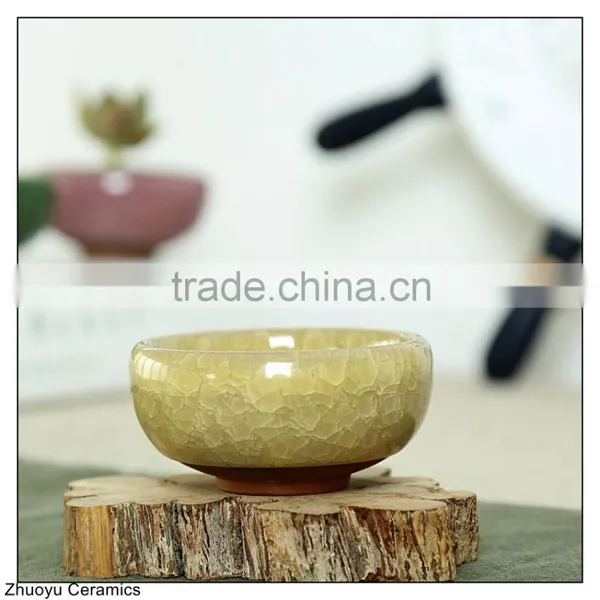 Personalized Crack Glaze Ceramic Flower Pot photo-2