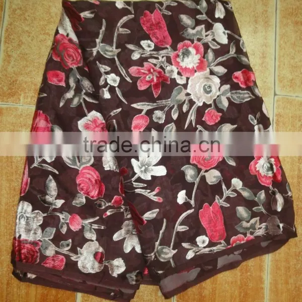 High Quality Beautiful of the Latest Design Velvet African Lace Fabrics photo-2