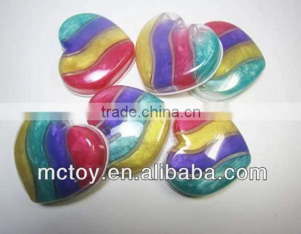 Colorful Crytstal Love Hearts Putty Rainbows Multicolor photo-2