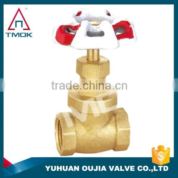 knife brass gate valve prolong BSP thread stem signal gate valve for fire protection