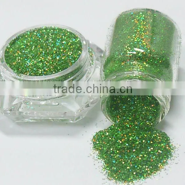 0.2mm Laser Green Solvent Resistance UV Resistance Glitter Powder