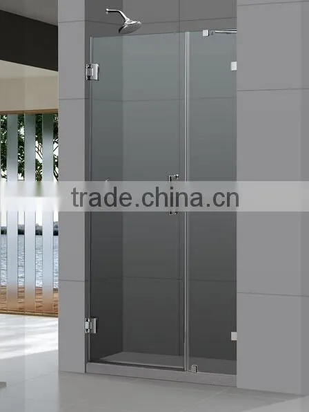 Chrome Hardware Frameless Shower Door 3/8" Clear Glass photo-4