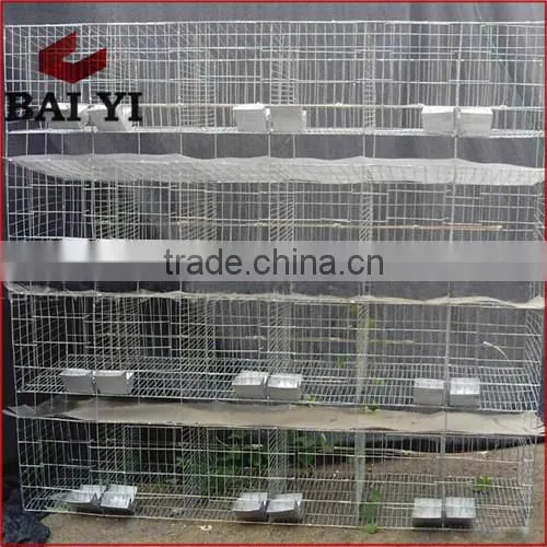 BAIYI Mesh Company Rabbit Cage Industrial Sale A-Type &H-Type Low Carbon Steel Wire Cage photo-5