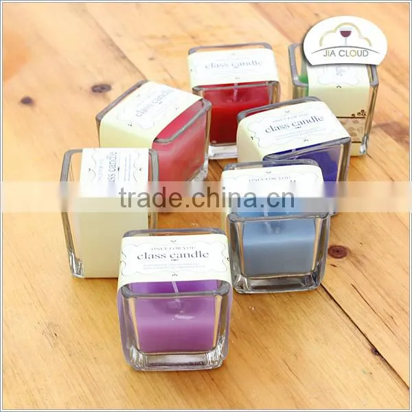 Square Cheap Candle Glass Mexico Glass Candle Holder