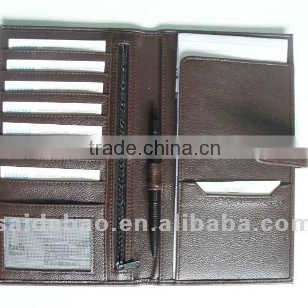 Fashion Genuine Leather Long Wallet With Customized Logo photo-3