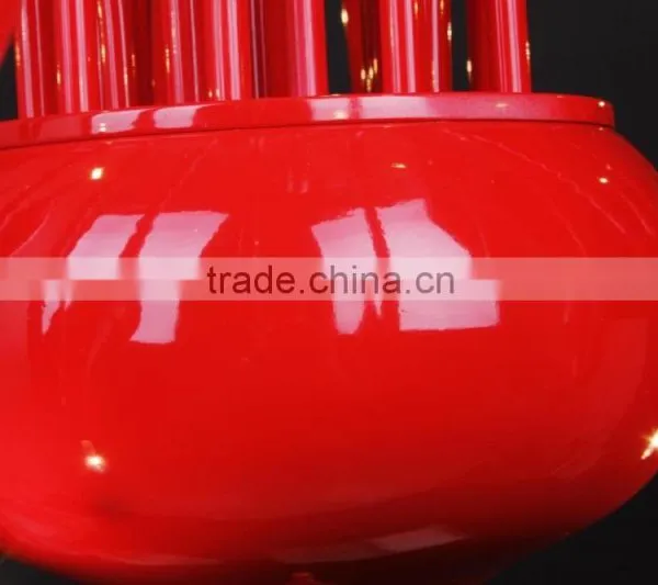 Modern Cast Iron Chandelier Decoration Light Art Red Swan Chandelier for Restaurant photo-4