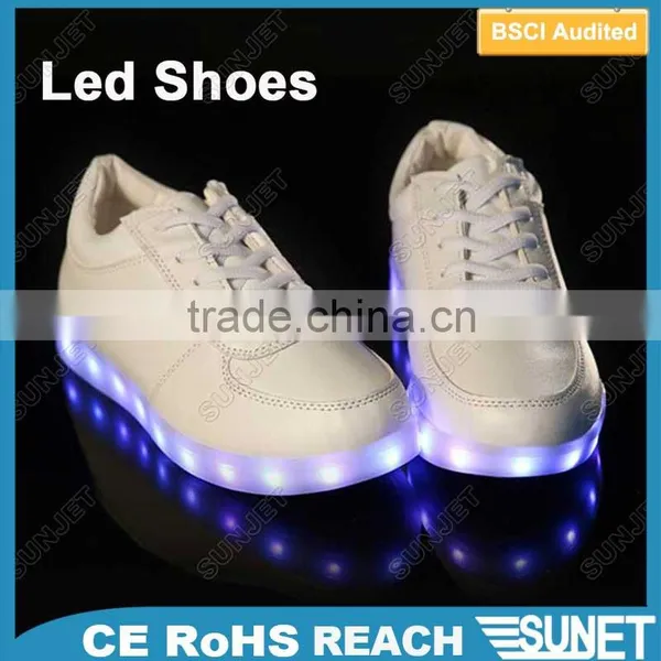 2016 Girls Light Flashing Rechargeable Battery Led Running Shoes photo-3