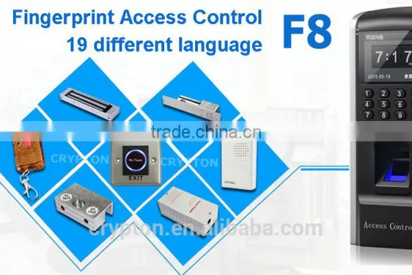 Slim TCP IP Fingerprint access control reader
