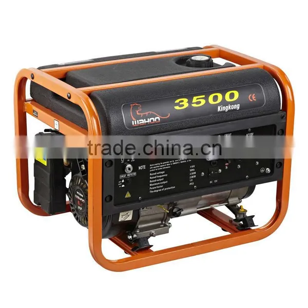 Portable Plastic Fuel Tank 2.5kw Gasoline Generator (WH3500-X)