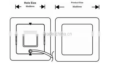 2016 New Product 3W Mini Size Square Panel Light Fancy Light photo-2