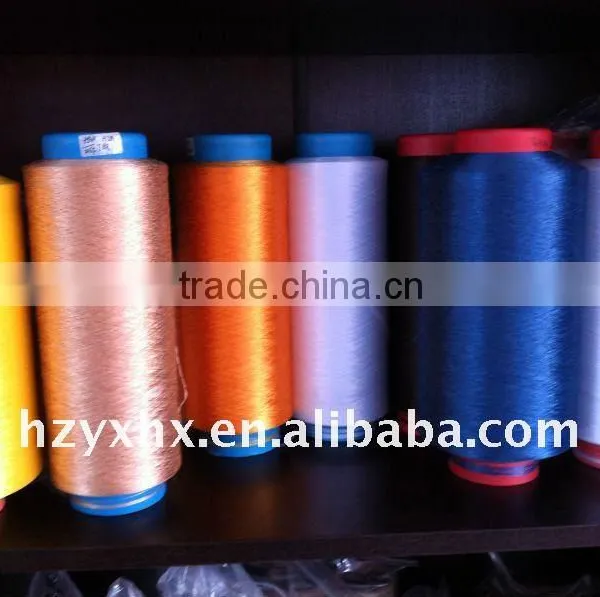 Polyester Yarn DTY 300D/144F TBR Dope Dyed Color & Black