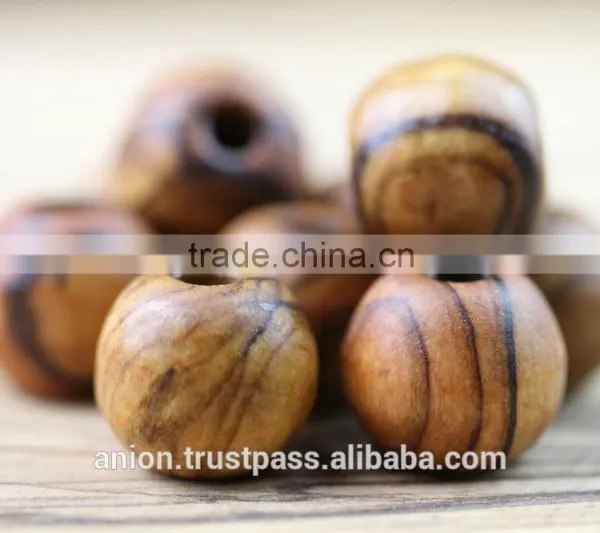 Olive Wood Round Beads 14mm photo-4