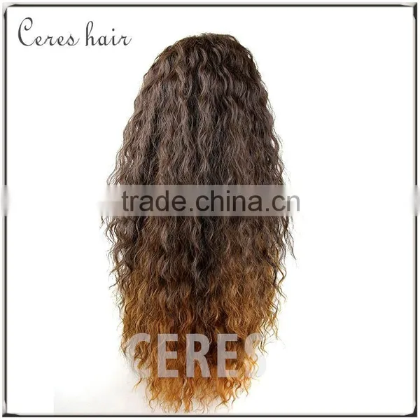 Brazilian Ombre 22 Inch Thick Human Hair Wig 180% Density Full Lace Wigs for Black Women photo-3