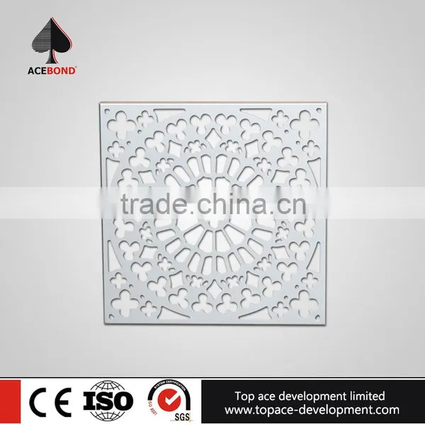 Coating Uniformity 0.8mm Designer Interior Aluminum Carved Wall Panel Tall Buildings photo-3