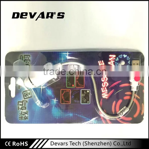 2016 Newest Factory LED Flashing Message Mini Fan photo-2